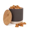 Great & Small Penrose Grey Stoneware Jar with Bamboo Lid Hot