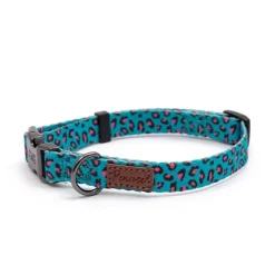 Great & Small Penrose Leopard Pink Spot Dog Collar Hot