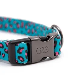 Great & Small Penrose Leopard Pink Spot Dog Collar Hot