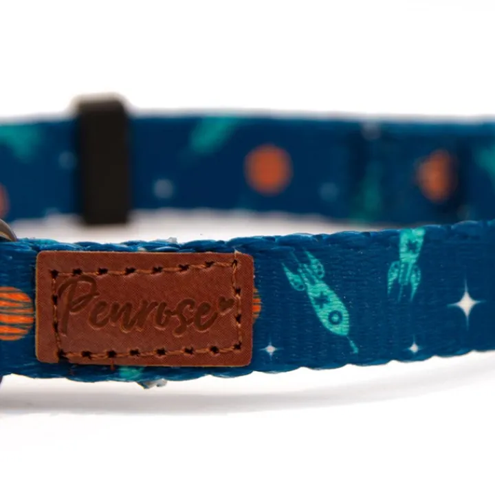 Great & Small Penrose Outer Space Blue Dog Collar Fashion