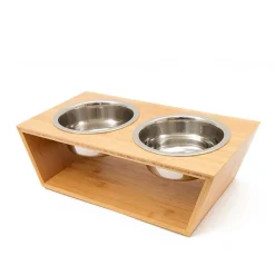 Great & Small Penrose Raised Bamboo Pet Feeder Clearance