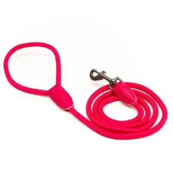 Great & Small Penrose Rope Dog Lead Pink Hot
