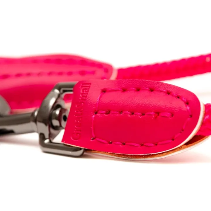 Great & Small Penrose Rope Dog Lead Pink Hot
