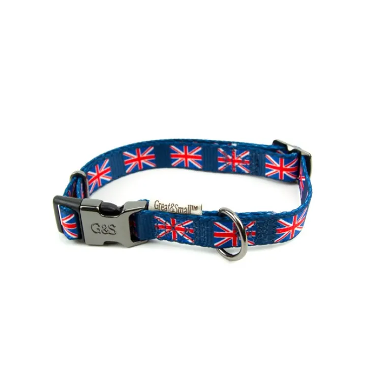 Great & Small Penrose Union Jack Dog Collar Fashion