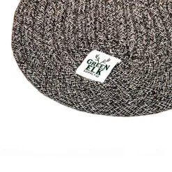 Green Elk Grey Jute Bone Dog Feeding Mat Online
