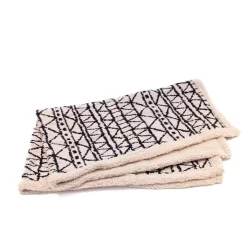 Green Elk Jacquard & Sherpa Pet Blanket Hot
