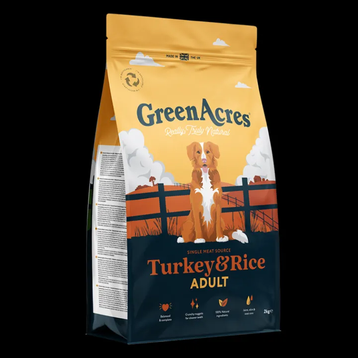 GreenAcres Turkey & Rice Adult Dry Dog Food Best