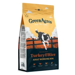 GreenAcres Working Dog Turkey & Rice Dry Dog Food 15kg Best