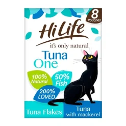 HiLife Its Only Natural Cat Pouch Multipack The Tuna One In Jelly 8 x 70g Best