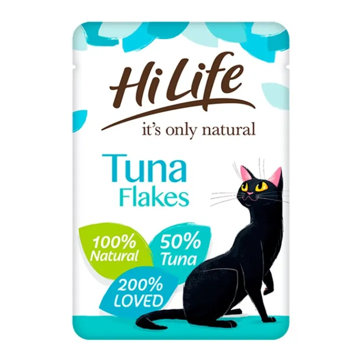 HiLife Its Only Natural Cat Pouch Tuna Flakes In Jelly 70g Fashion