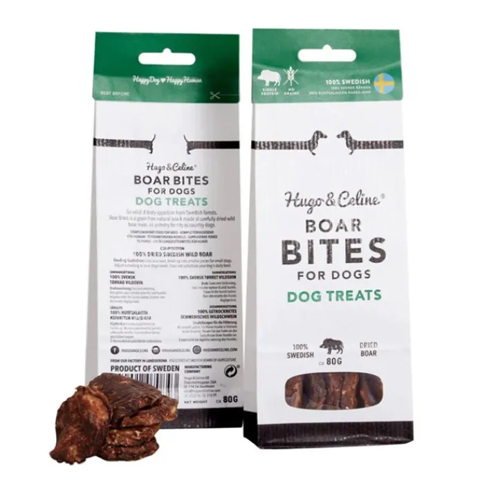 Hugo & Celine Wild Boar Treats Dog Treat 80g Sale