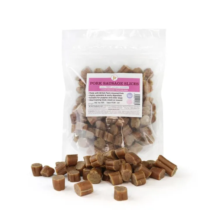 JR Sliced Pork Sausages Dog Treats Hot