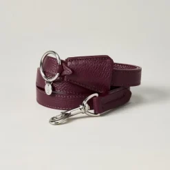 Lily & Leo Leather Flat Dog Lead Oxblood Discount