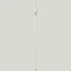 Lily & Leo Leather Flat Dog Lead Cream Hot