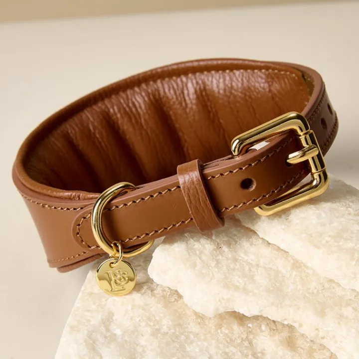 Lily & Leo Leather Whippet Collar Tan Sale