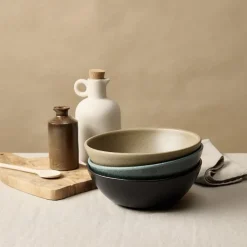 Lily & Leo Portuguese Stoneware Muscovado Pet Bowl Hot