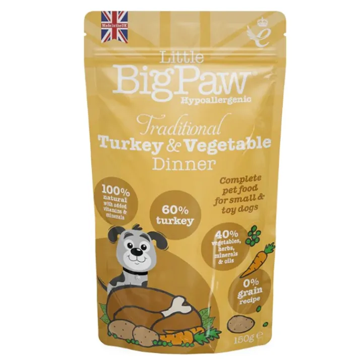 Little Big Paw Turkey & Veg Dinner Dog Food 150g Discount