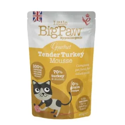 Little Big Paw Turkey Mousse Cat Food 85g Online