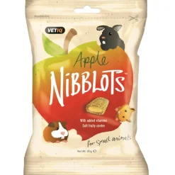 Mark & Chappell M&C Nibblots Apple Small Animal Treats 30g Clearance
