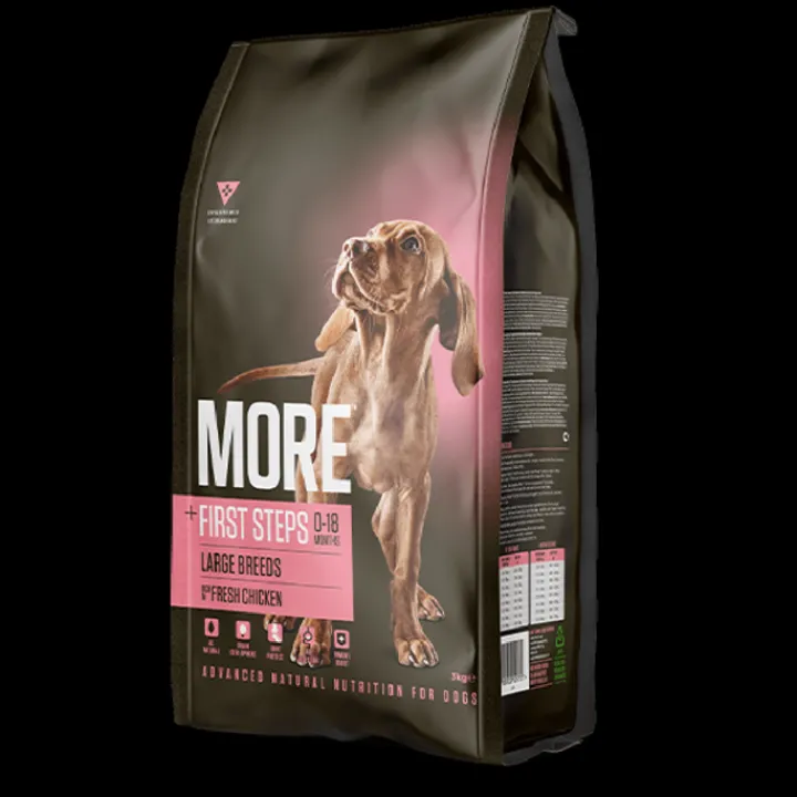 MORE First Steps Chicken Large Breed Puppy Dry Food Hot