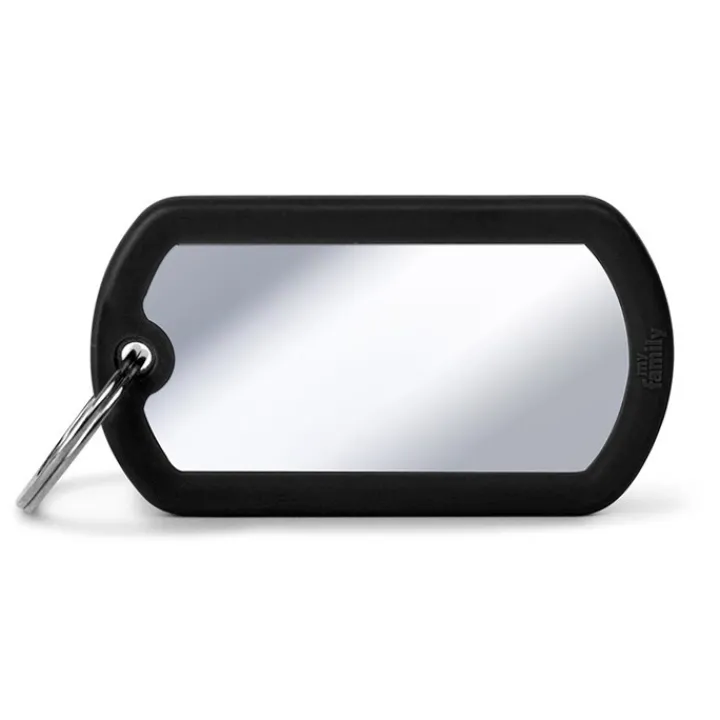 My Family ID Tag Military Hushtag Chrome Fashion