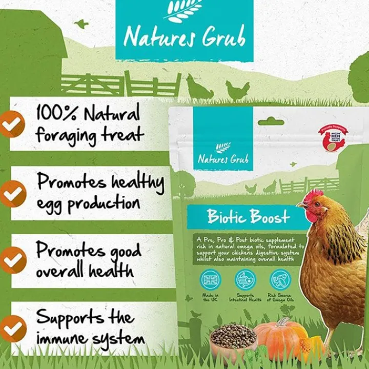 Natures Grub Biotic Boost 500g New