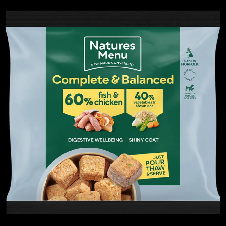 Natures Menu 60/40 Fish and Chicken Nuggets 1kg Raw Dog Food Outlet