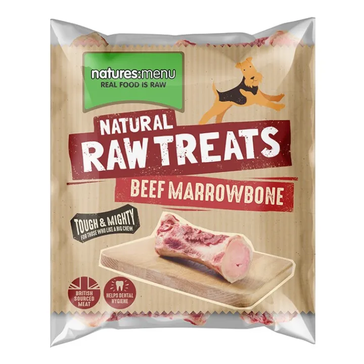Natures Menu Beef Marrow Bone Raw Chew 1kg New