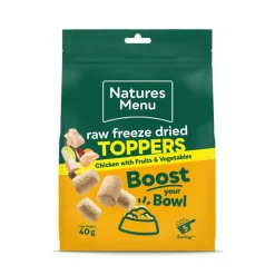 Natures Menu Freeze Dried Chicken Dog Food Toppers New