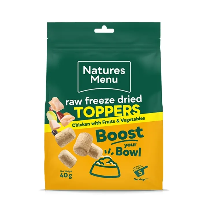 Natures Menu Freeze Dried Chicken Dog Food Toppers New