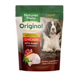 Natures Menu Light Chicken with Rabbit Dog Pouch Wet Dog Food 300g Discount