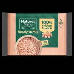Natures Menu Minced Chicken & Rabbit Blocks 400g Raw Dog Food Online