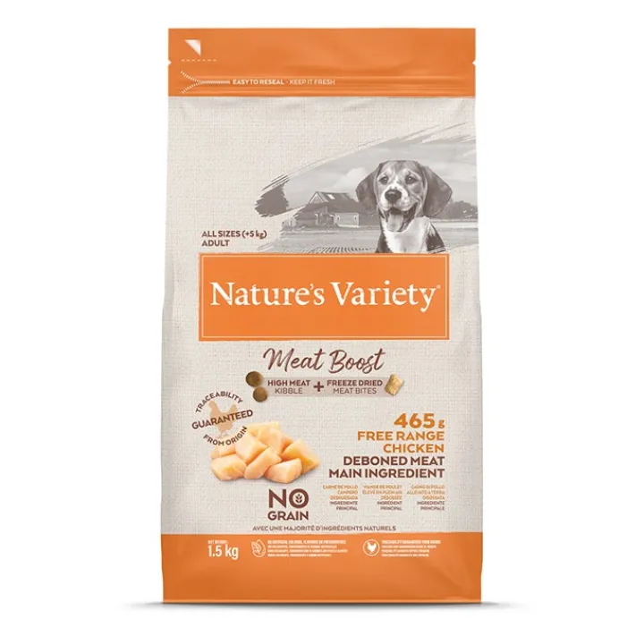Natures Variety Meat Boost Chicken 1.5kg New