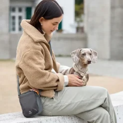 Palopa Greta Dark Grey Dog Snack Bag New