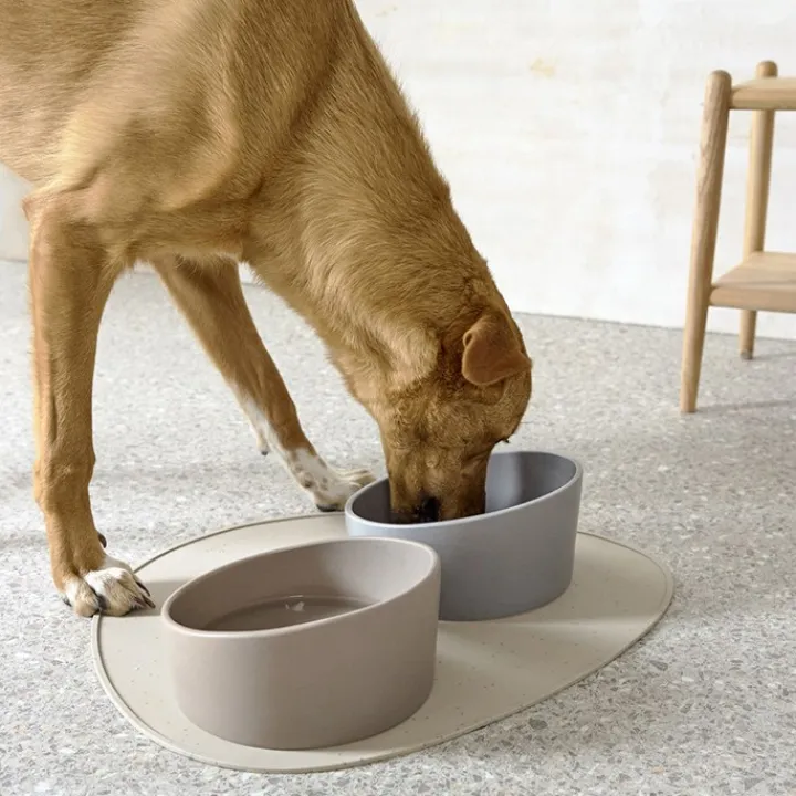 Palopa Loua Granule Taupe Dog Feeding Mat Clearance