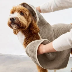 Palopa Nobs Taupe Dog Towel - Small Outlet