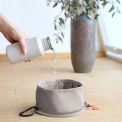 Palopa Tura Taupe Dog Bowl To Go Fashion