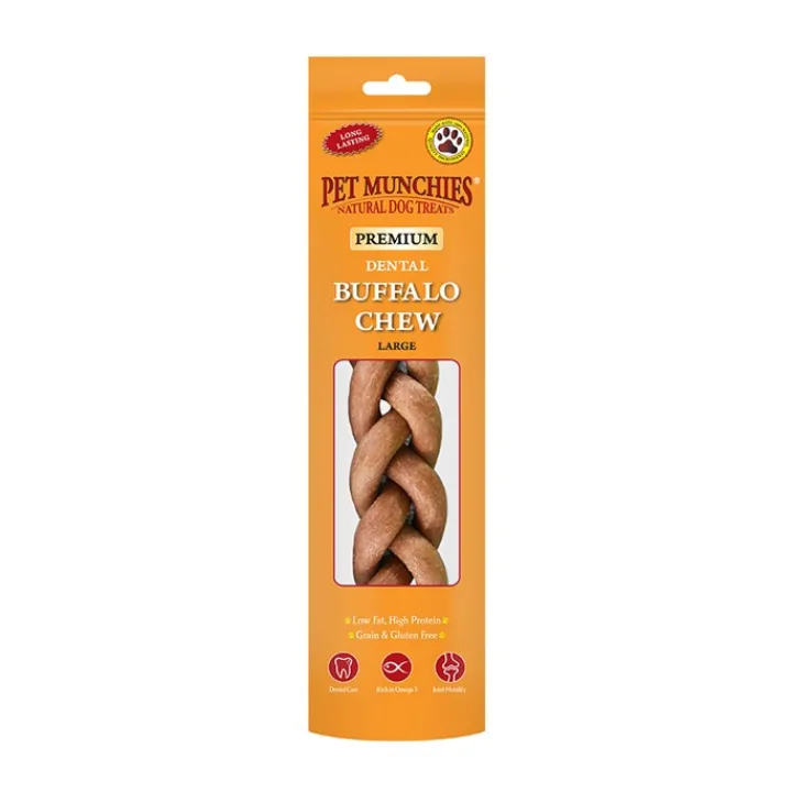 Pet Munchies Buffalo Dog Chew Large Fashion