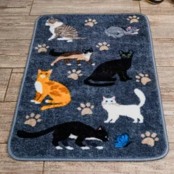 Pet Rebellion Multi Purpose Cat Print Carpet Runner Fashion