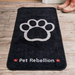 Pet Rebellion Stop Muddy Paws Black Carpet Runner Clearance