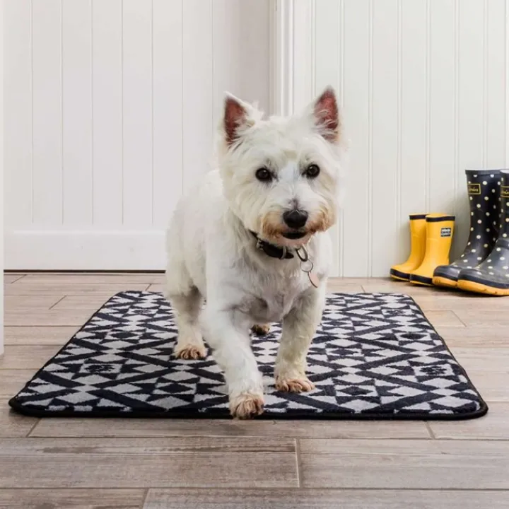 Pet Rebellion Stop Muddy Paws Victorian Tile Carpet Runner Online