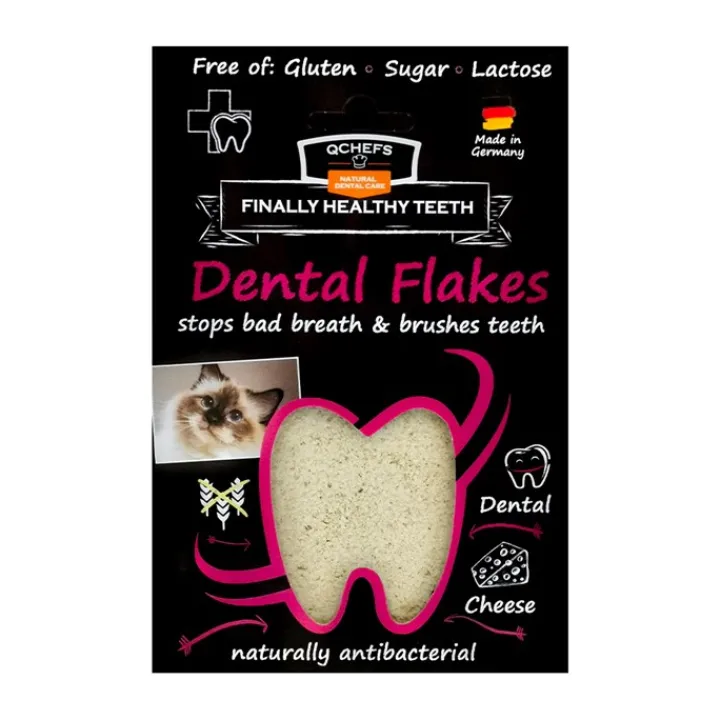 QChefs Dental Flakes for Cats 80g Sale