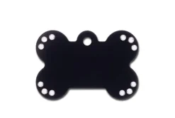 Quick Tag Bone Black Diva Large ID Tag Hot