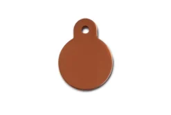 Quick Tag Circle Bronze Small ID Tag New