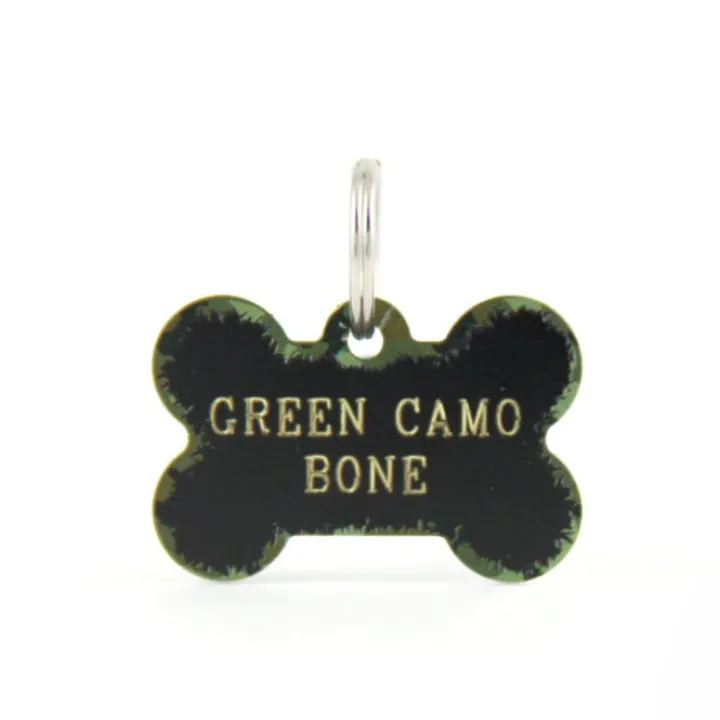 Quick Tag Green Camo Bone ID Tag Hot
