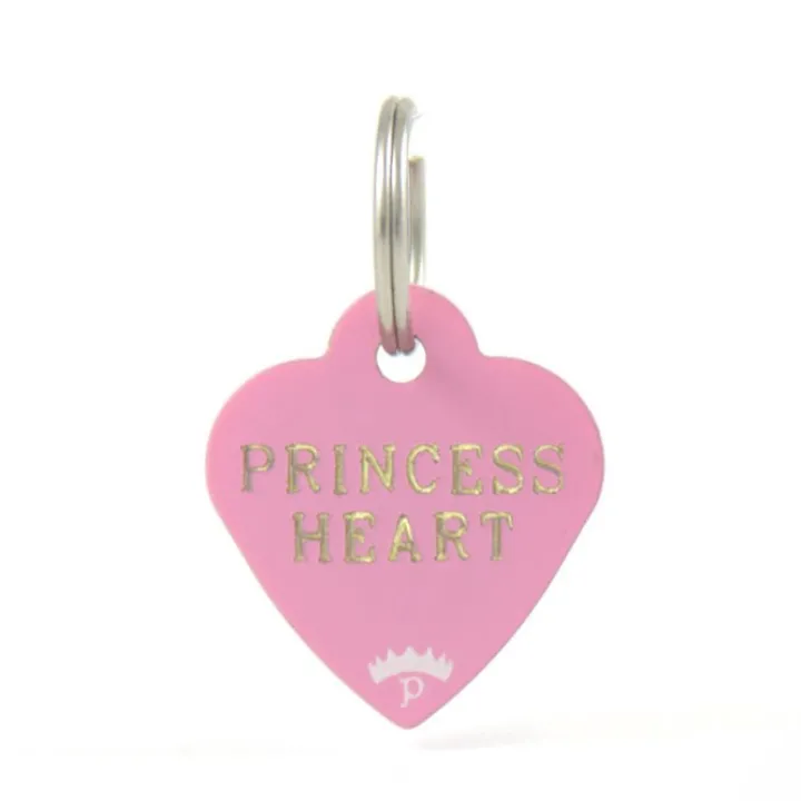 Quick Tag Princess Pink Heart ID Tag Clearance