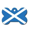 Quick Tag Scottish Flag Bone ID Tag Hot