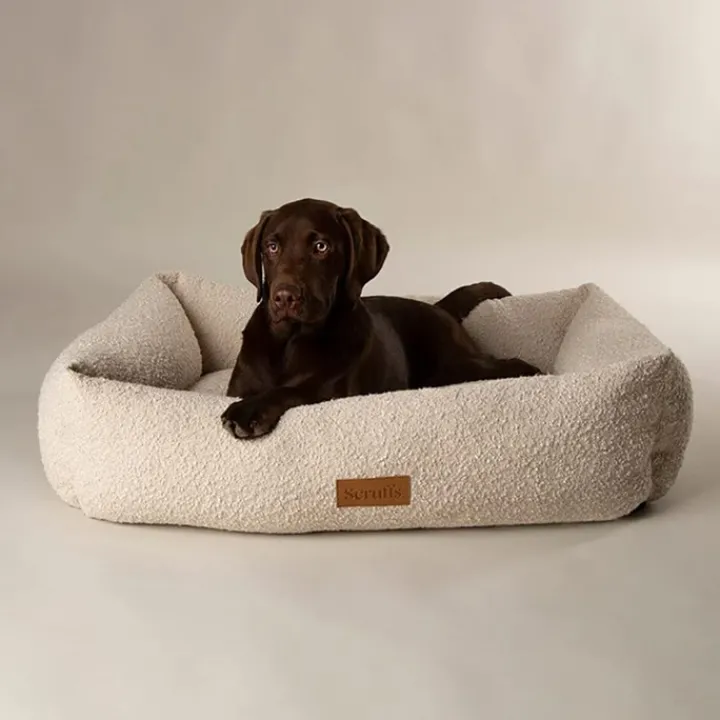 Scruffs Boucle Box Bed Ivory Discount