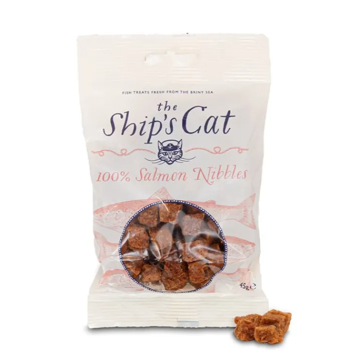 Ship's Cat 100% Salmon Nibbles Cat Treat 80g Outlet