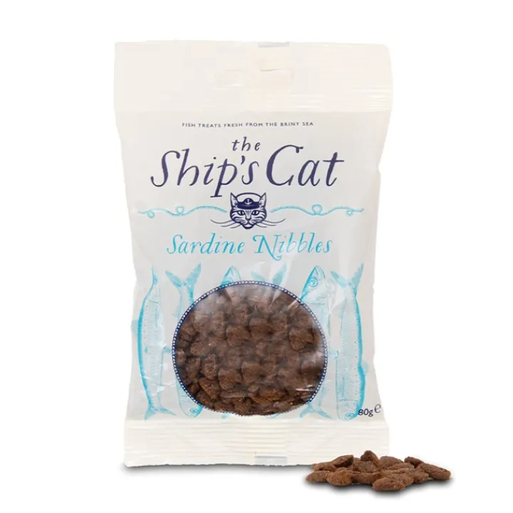 Ship's Cat Sardine Nibbles Cat Treat 80g Hot